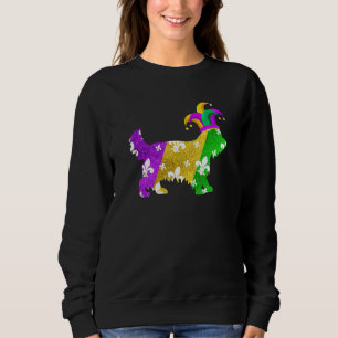 Yorkshire Terrier Dog Mardi Gras Carnivals Funny P Sweatshirt