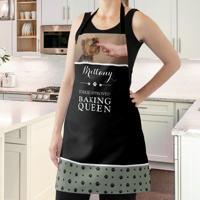 Yorkshire Terrier Dog Name Photo Custom  Apron (Creator Uploaded)