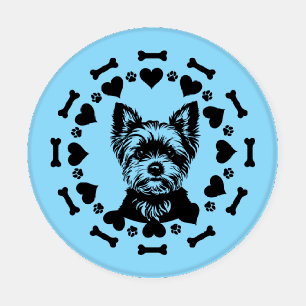 Yorkshire Terrier Dog Owner Coaster Set