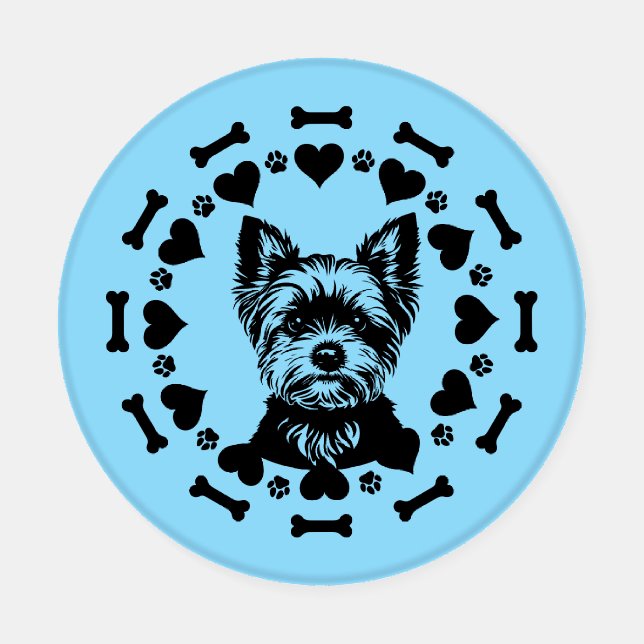Yorkshire Terrier Dog Owner Coaster Set (Single)