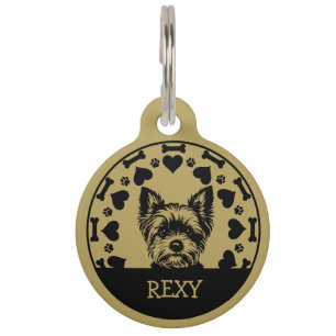 Yorkshire Terrier Dog Owner Pet ID Tag