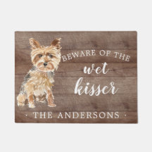 Yorkshire Terrier.Dog Personalized Door Mat