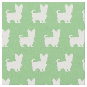 Yorkshire Terrier Dog Pet Yorkie Sage Green Fabric