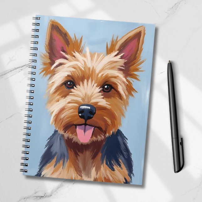 Yorkshire Terrier Dog Portrait Painting Notebook (Creator Uploaded)
