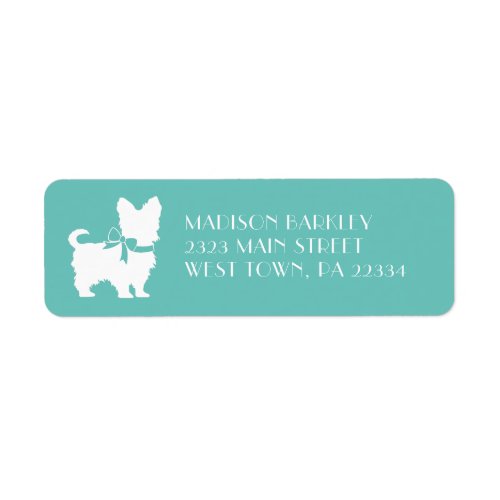 Yorkshire Terrier Dog Puppy Yorkie Label