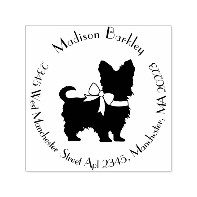 Yorkshire Terrier Dog Puppy Yorkie Self-inking Stamp (Design)