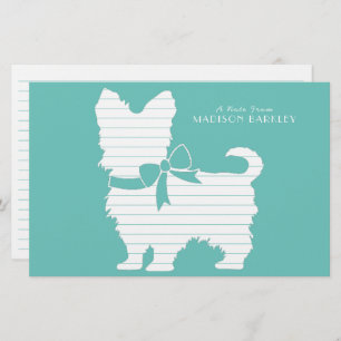 Yorkshire Terrier Dog Puppy Yorkie Stationery