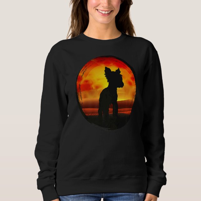 Yorkshire Terrier Dog Retro  1 Sweatshirt (Front)