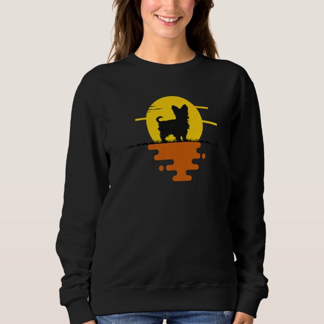 Yorkshire Terrier Dog Retro  20 Sweatshirt (Front)
