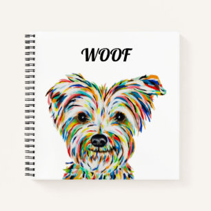 Yorkshire Terrier Dog Square Notebook