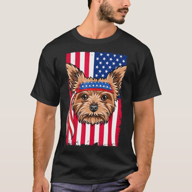 Yorkshire Terrier Dog T-Shirt (Front)