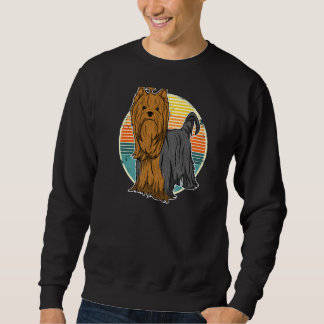 Yorkshire Terrier Dog Vintage  25 Sweatshirt