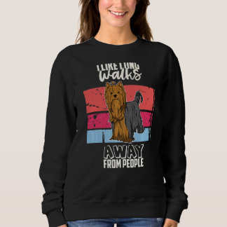 Yorkshire Terrier Dog Vintage  30 Sweatshirt