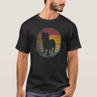 Yorkshire Terrier Dog Vintage Distressed Retro 70s T-Shirt
