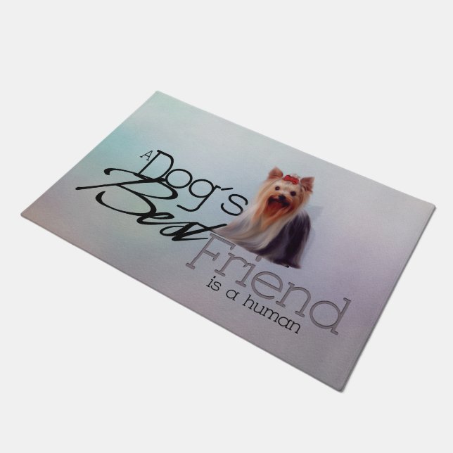 Yorkshire Terrier Doormat (Angled)