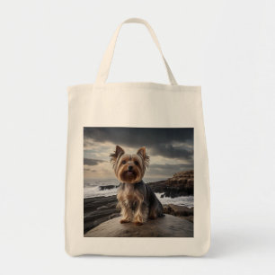 Yorkshire Terrier Elegant Grocery Tote Bag