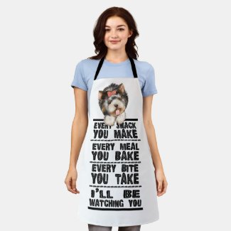 Yorkshire Terrier Every Snack You Make Apron