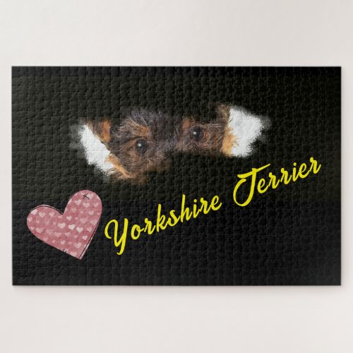 Yorkshire Terrier Eyes Solid Color 1000 piece  Jigsaw Puzzle