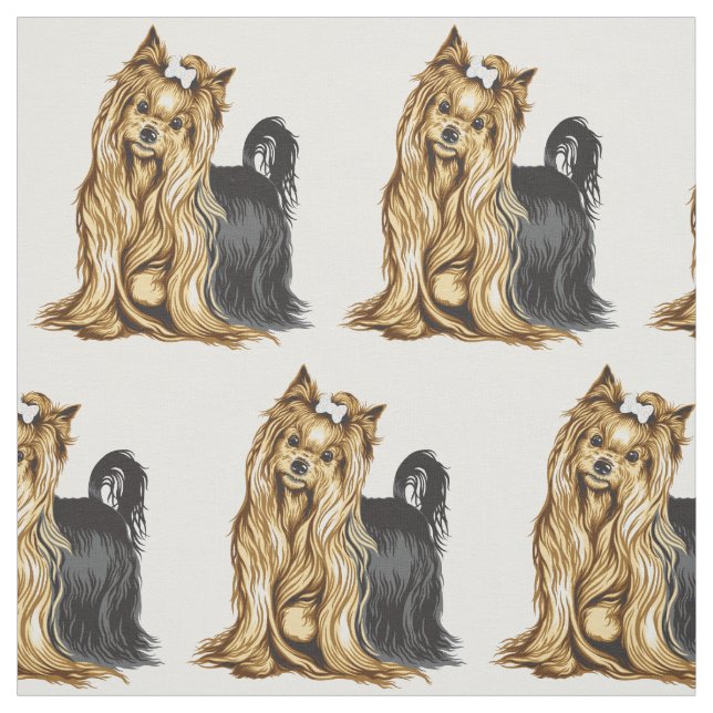 yorkshire terrier fabric (Swatch)
