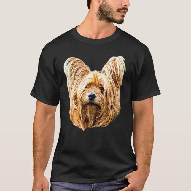 Yorkshire Terrier Face T-Shirt (Front)