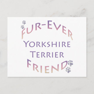 Yorkshire Terrier Furever Friend Postcard