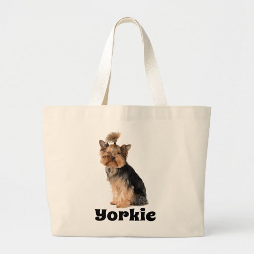 Yorkshire Terrier Gift Puppy Dog Cute Yorkie Large Tote Bag