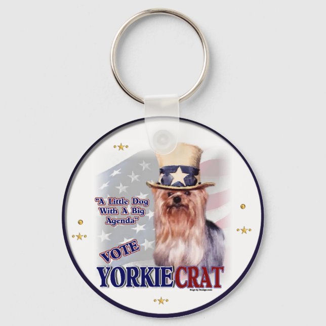 Yorkshire Terrier Gifts Keychain (Front)