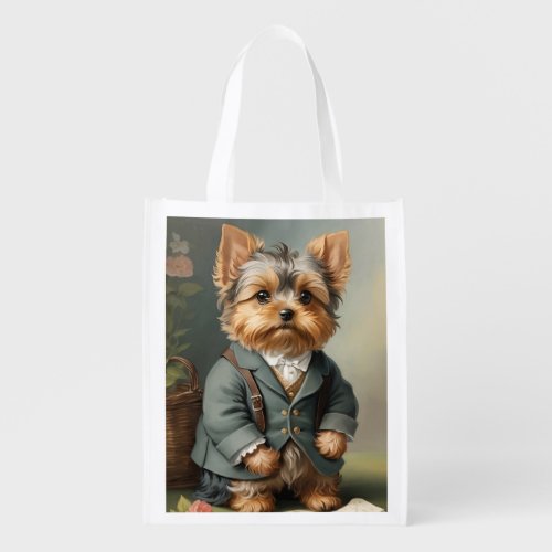 Yorkshire Terrier Grocery Bag