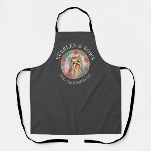Yorkshire Terrier Grooming Apron   Deluxe Charcoal