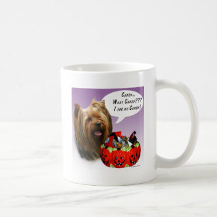 Yorkshire Terrier Halloween Candy Coffee Mug