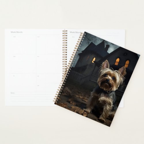 Yorkshire Terrier Halloween Scary  Planner