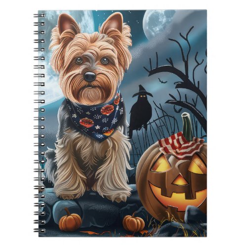 Yorkshire Terrier Halloween Spooky Notebook