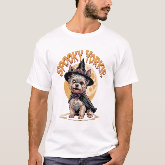 Yorkshire Terrier Halloween T-Shirt (Front)