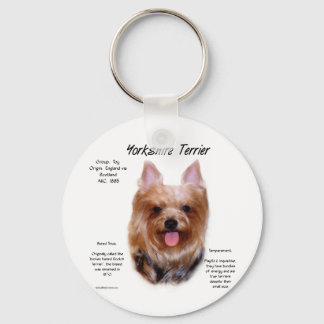 Yorkshire Terrier History Design Keychain