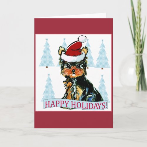YORKSHIRE TERRIER HOLIDAY CARD