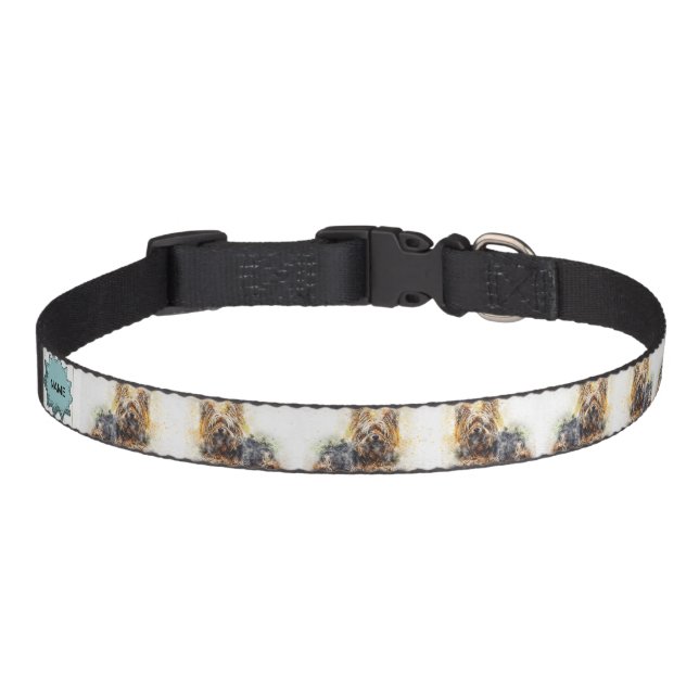 Yorkshire Terrier Id Collar |  Yorkie Id Collar (Front)