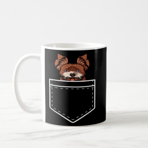 Yorkshire Terrier in a bag dog   lust  Coffee Mug