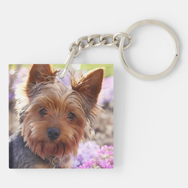 Yorkshire Terrier Keychain (Back)
