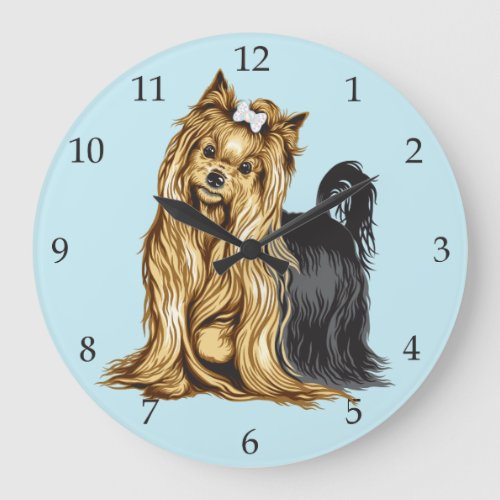 Yorkshire Terrier Large Clock