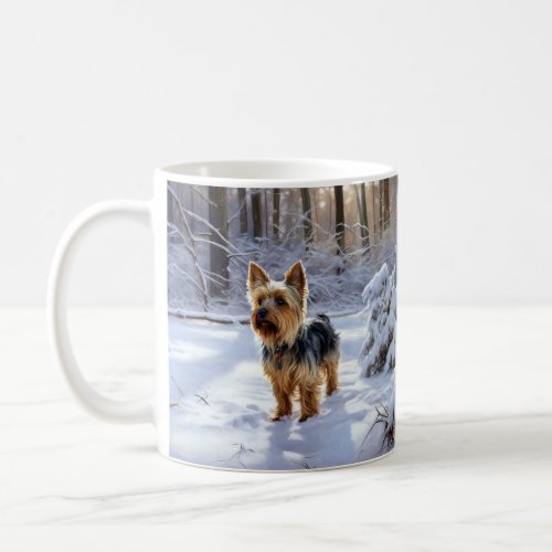 Yorkshire Terrier Let It Snow Christmas Coffee Mug