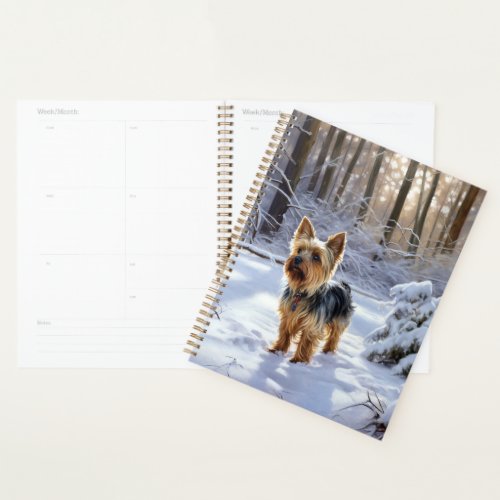 Yorkshire Terrier Let It Snow Christmas Planner