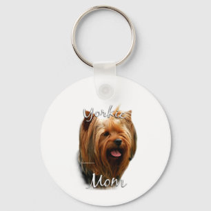 Yorkshire Terrier Mom 2 Keychain