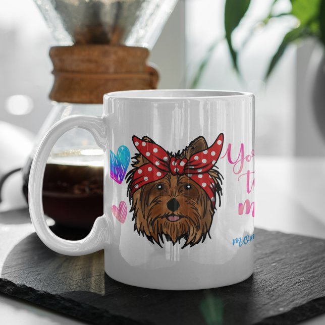 Yorkshire Terrier Mom Cute Mother's Day Dog Lover Coffee Mug (Creator Uploaded)