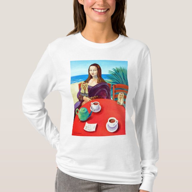 Yorkshire Terrier Mona Lisa T-Shirt (Front)