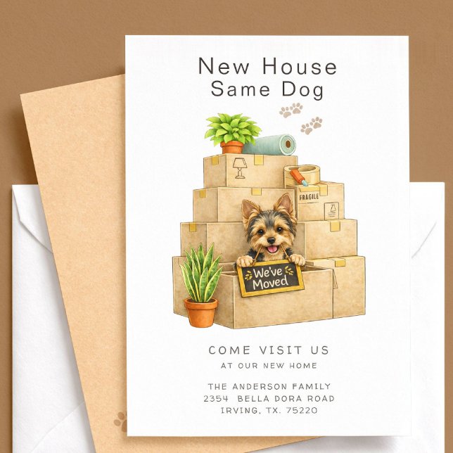 Yorkshire Terrier New House Moving Announcement (Creator Uploaded)