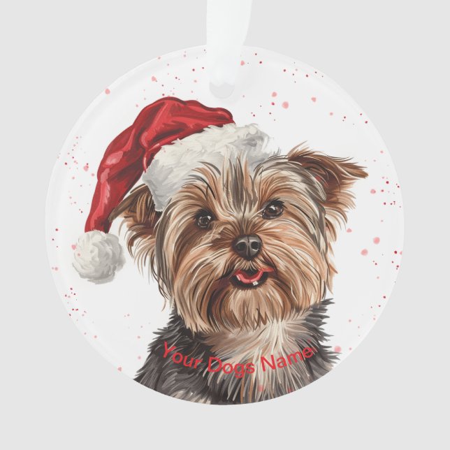 Yorkshire Terrier  Ornament (Front)
