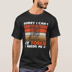 Yorkshire Terrier Owner Retro Vintage My Yorkie Ne T-Shirt