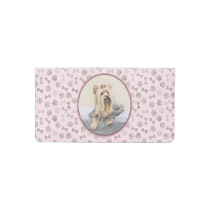 Yorkshire Terriër puppy design Checkbook cover/houder yorkie Tassen & portemonnees Portemonnees & Geldclips Chequeboekhoezen 