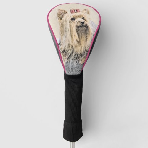 Yorkshire Terrier Painting _ Cute Original Dog Art Golf Head Cover