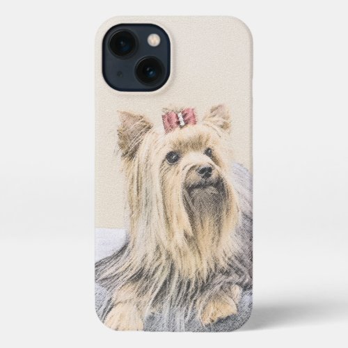 Yorkshire Terrier Painting _ Cute Original Dog Art iPhone 13 Case